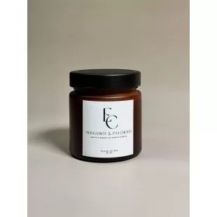 Свеча из соевого воска / аромат Bergamot & Patchouli
